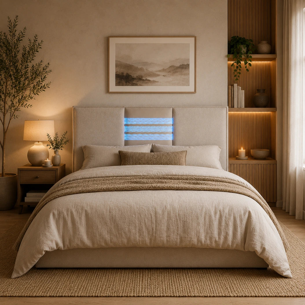 Dosseret Aurore – Tête de lit sensorielle lumineuse et apaisante