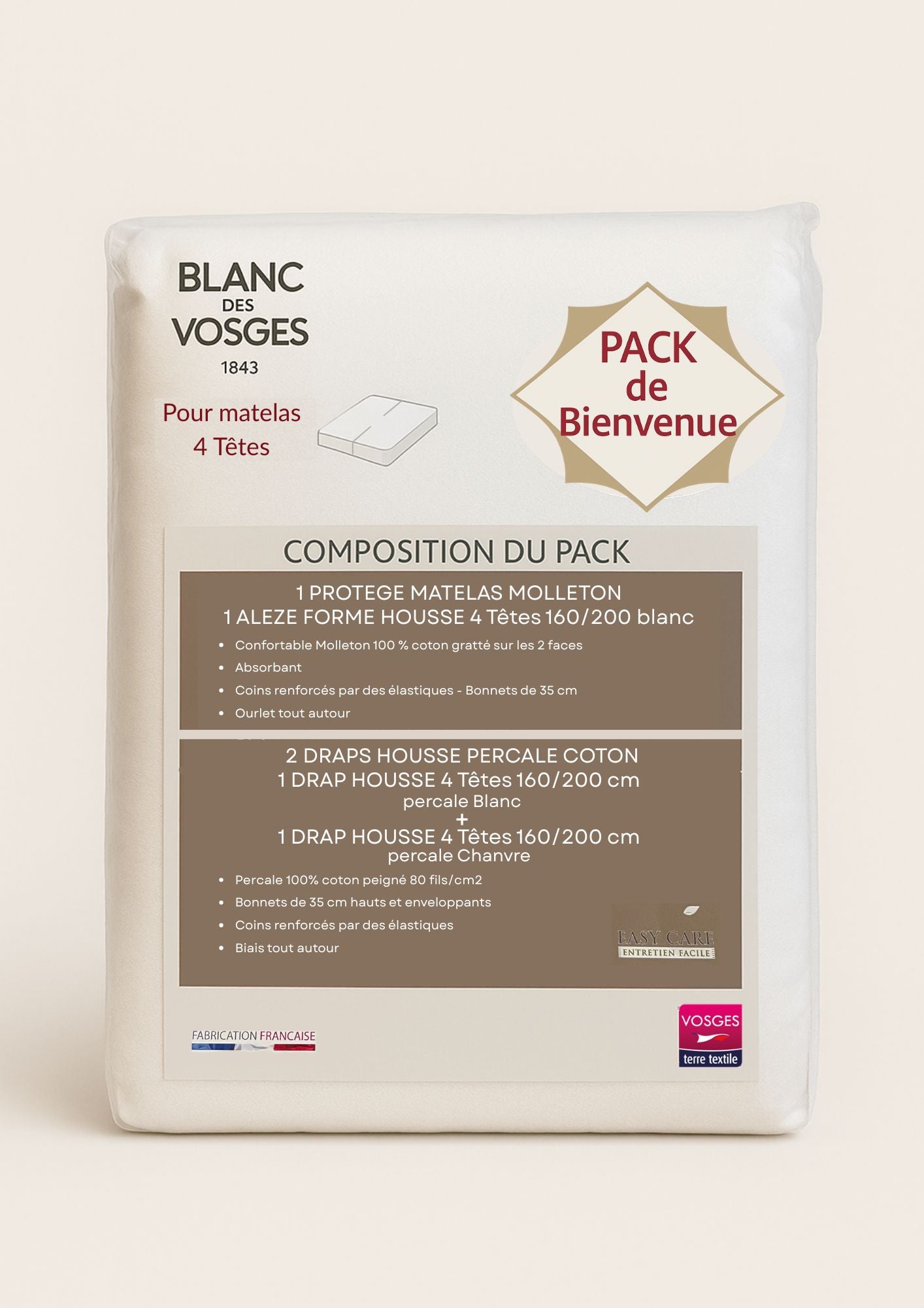 Pack de Bienvenue / 4 Têtes